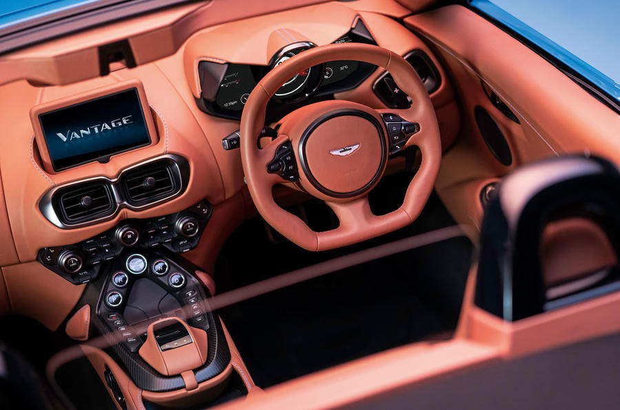 Aston Martin Vantage Roadster 2020 - official press images - dashboard