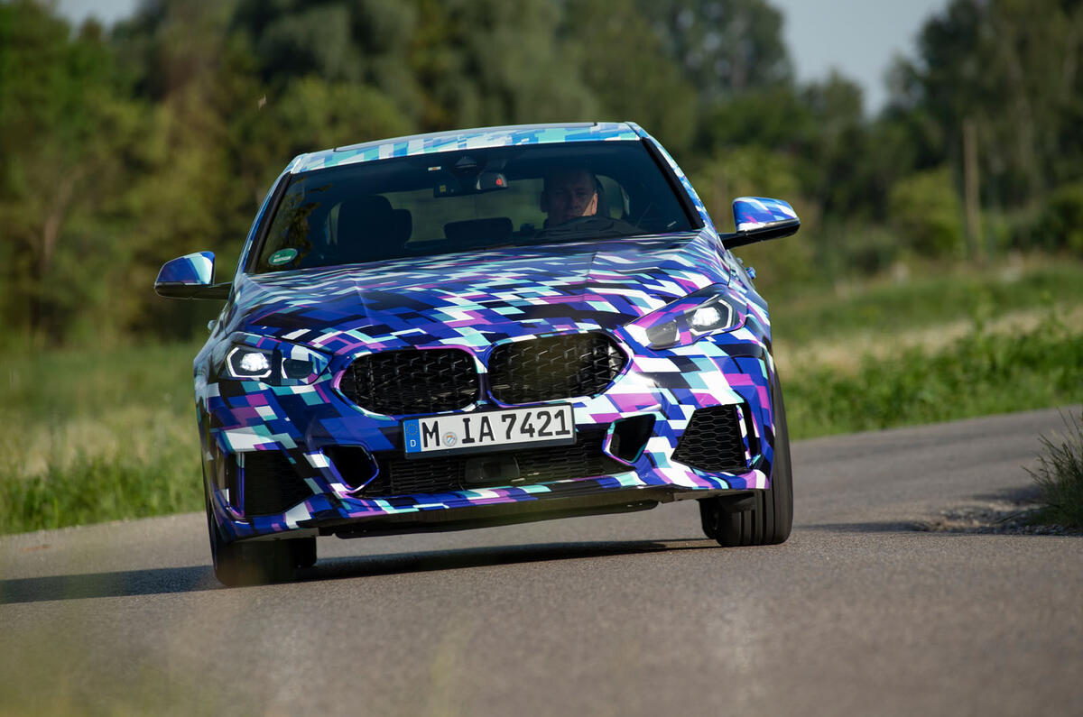 BMW 2 Series Gran Coupé prototype drive - cornering front