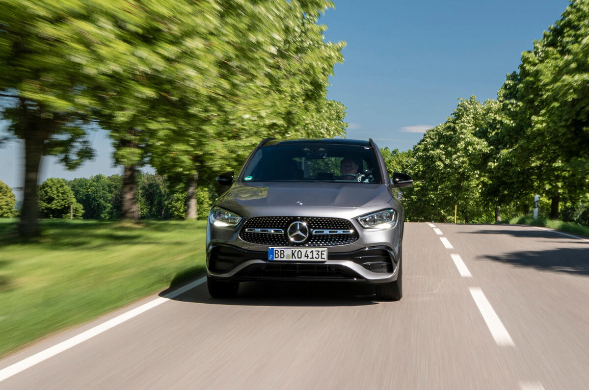 Mercedes-Benz GLA 250e 2020 prototype drive - tracking nose