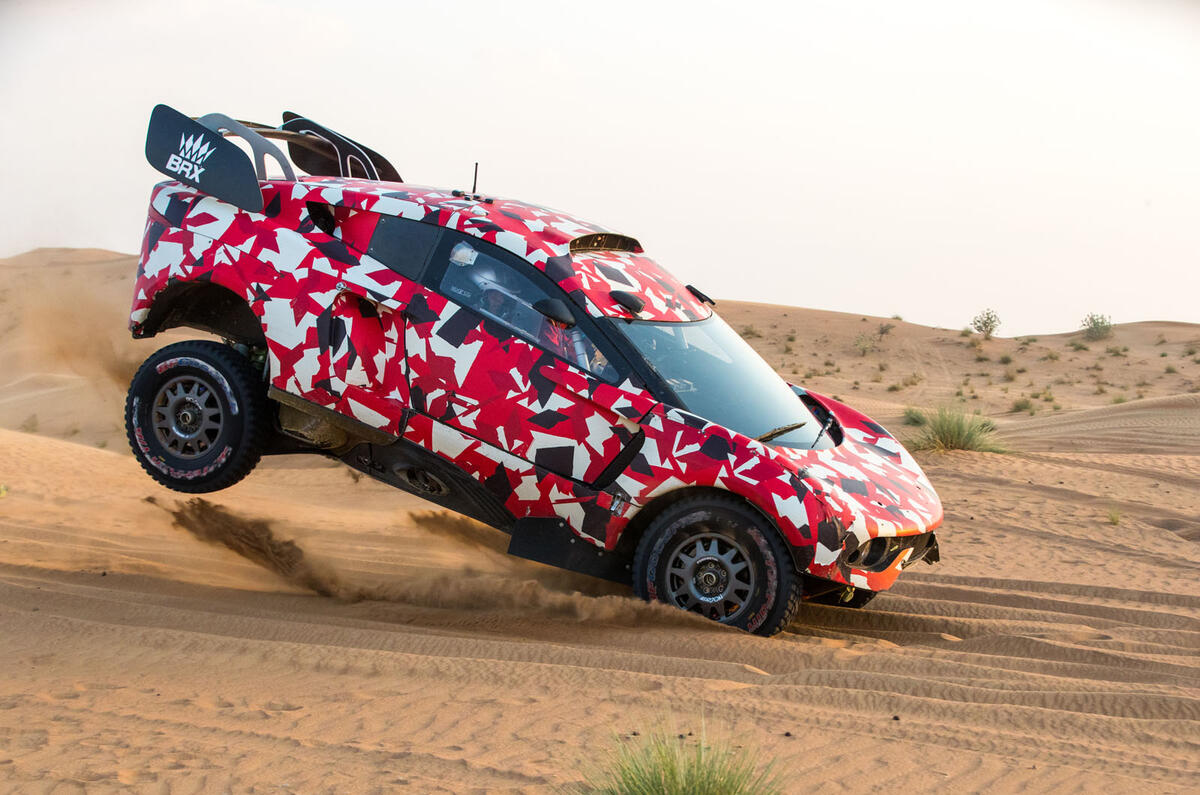 Prodrive BRX T1 in the desert - jump