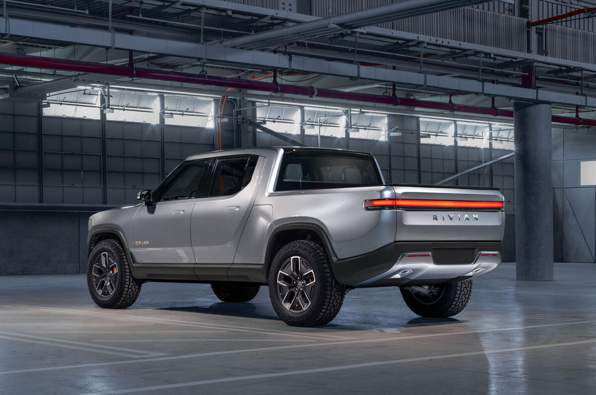 Rivian R1T electric pick-up reveal - static rear