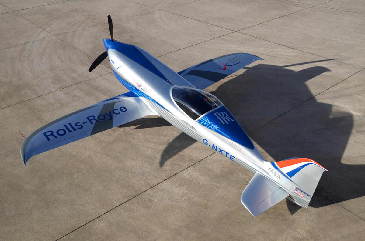 RollsRoyce breaks allelectric aircraft speed record Autocar