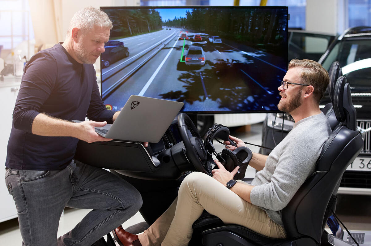 Volvo mixed reality simulator research - laptop