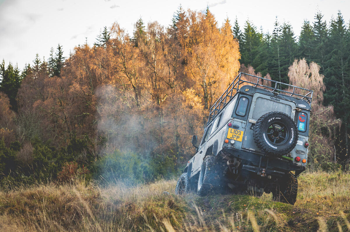 Christmas road trip Defender