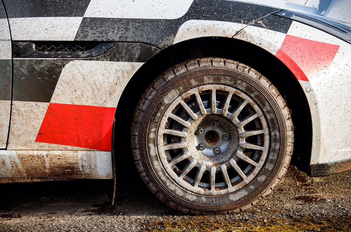 Jaguar F-Type rally car 2019 driven alloy wheels