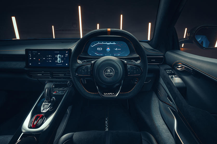94 Lotus Emira 2021 reveal steering wheel