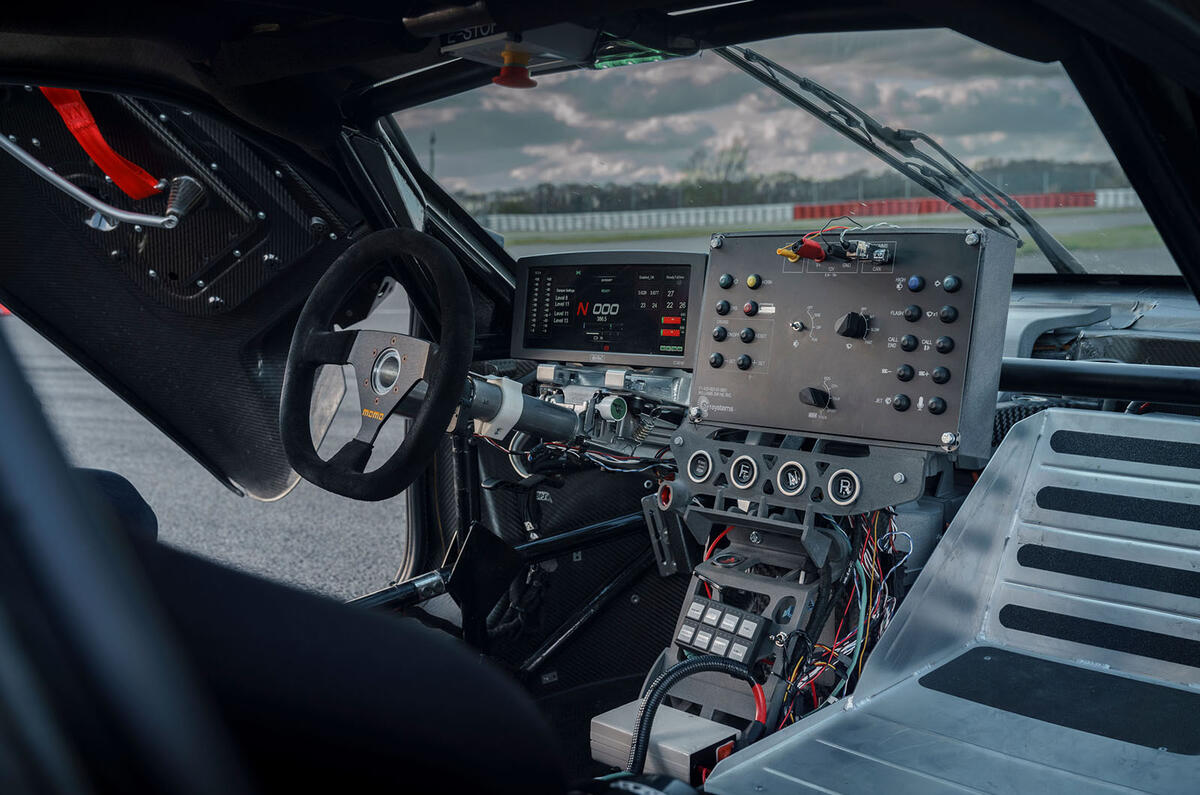 94 Lotus Evija 2021 track drive dashboard