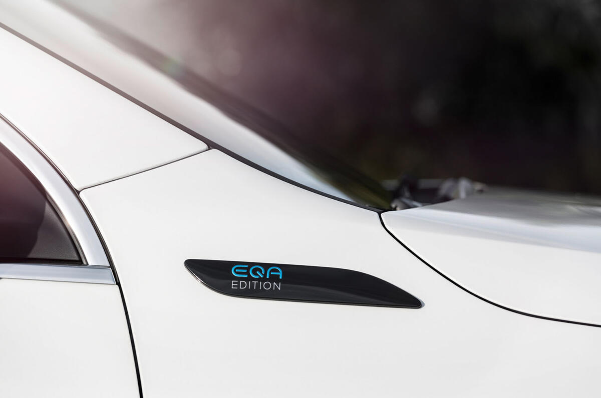 94 Mercedes Benz EQA official images side badges