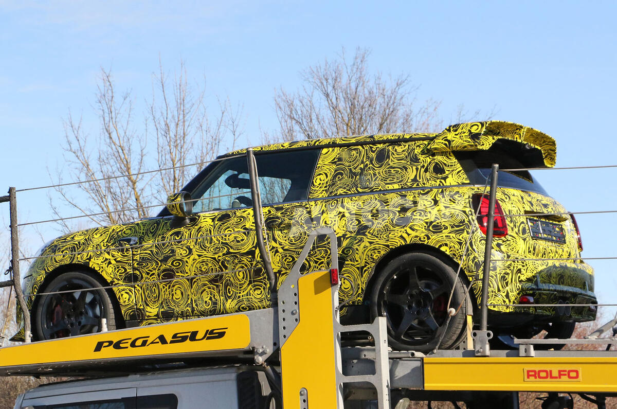 Minis 300bhp John Cooper Works Gp Spied For The First Time Autocar