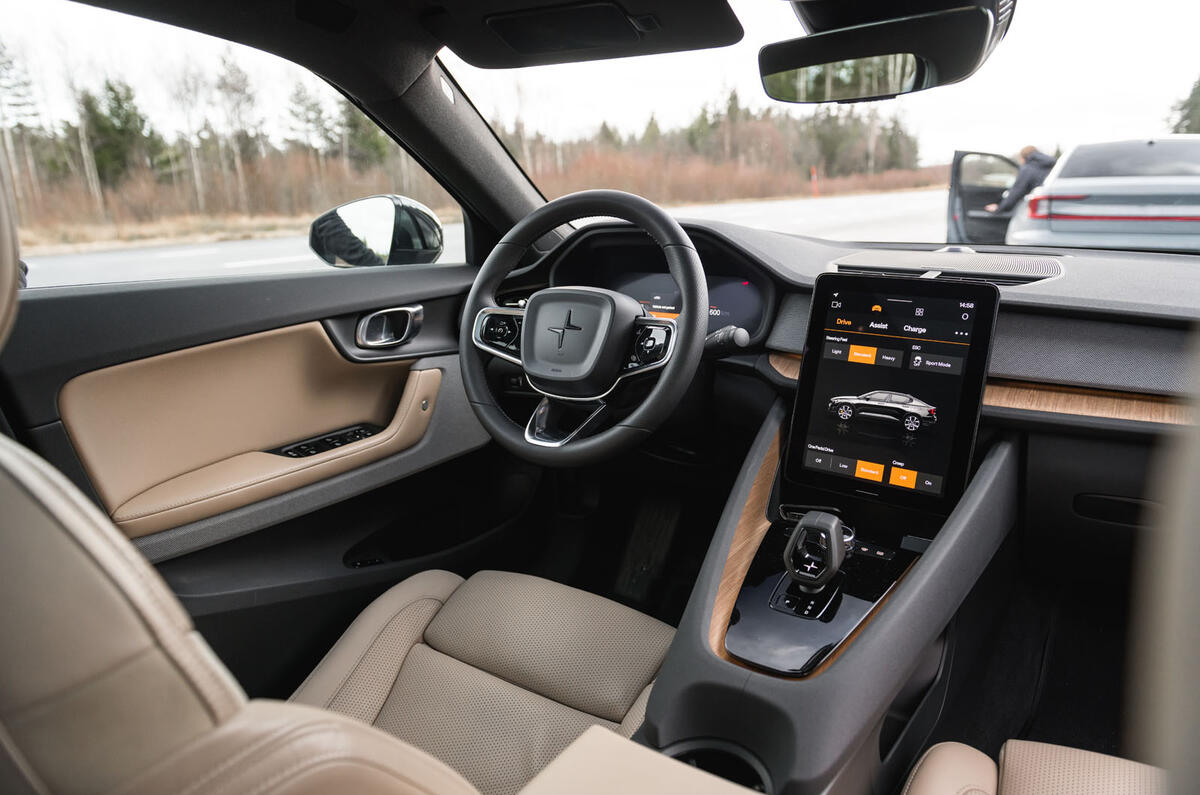 2020 Polestar 2 prototype drive - dashboard