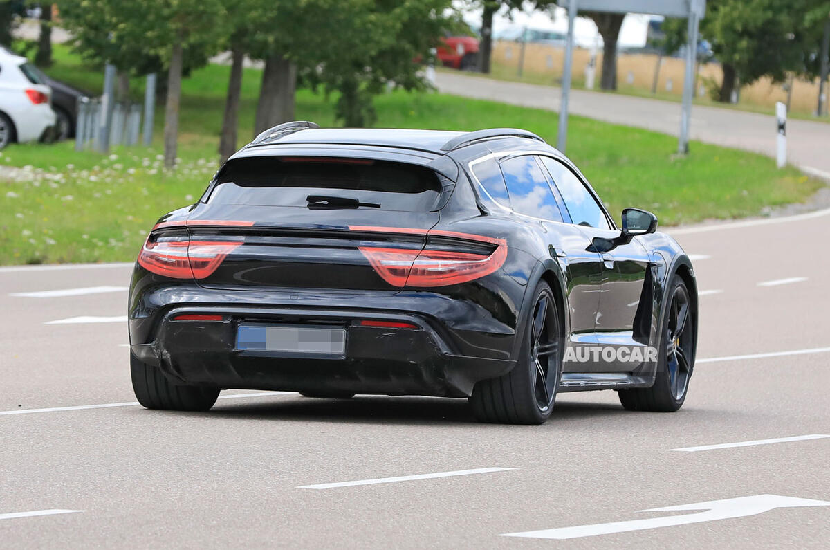 Porsche Taycan Cross turismo spy images - rear