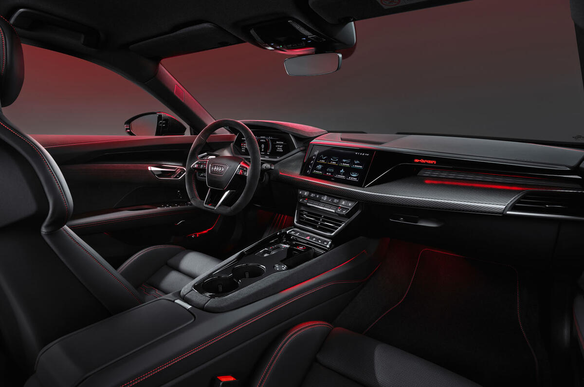 95 Audi RS E tron GT 2021 official reveal cabin