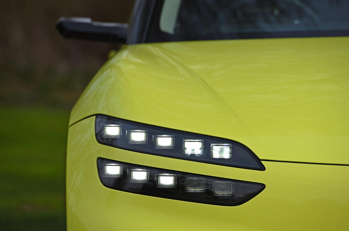 95 Genesis GV60 prototype drive 2022 headlights