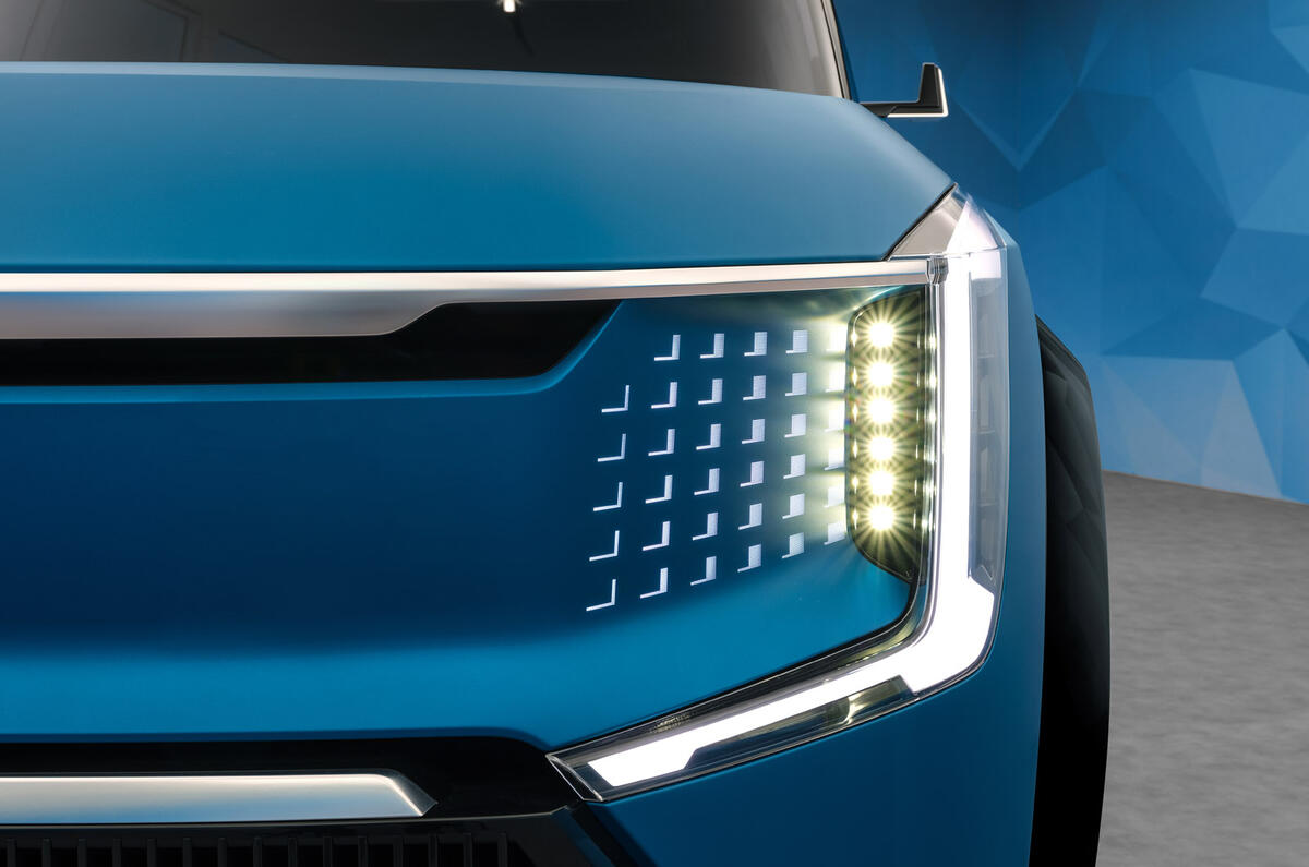 95 Faros estáticos de estudio conceptual Kia EV9