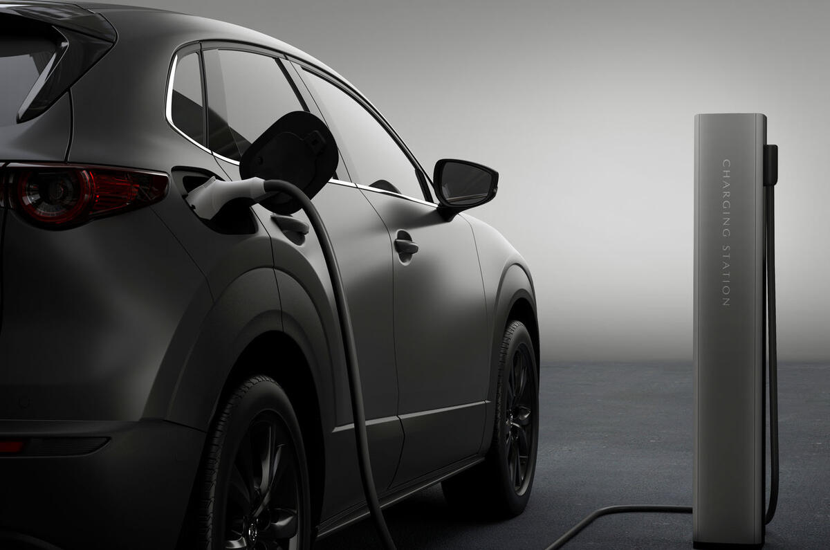 Mazda e-TPV prototype 2019 first drive review - charging