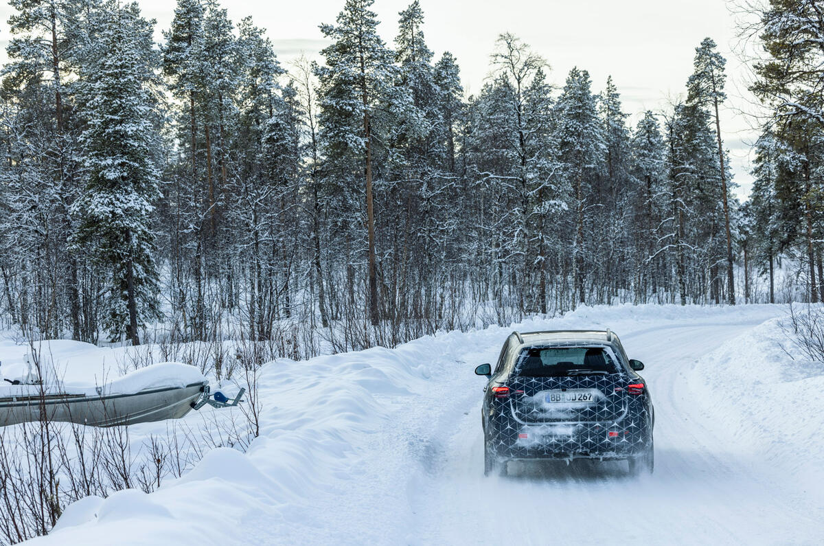 95 Mercedes GLC proto 2022 ice drive forest rear