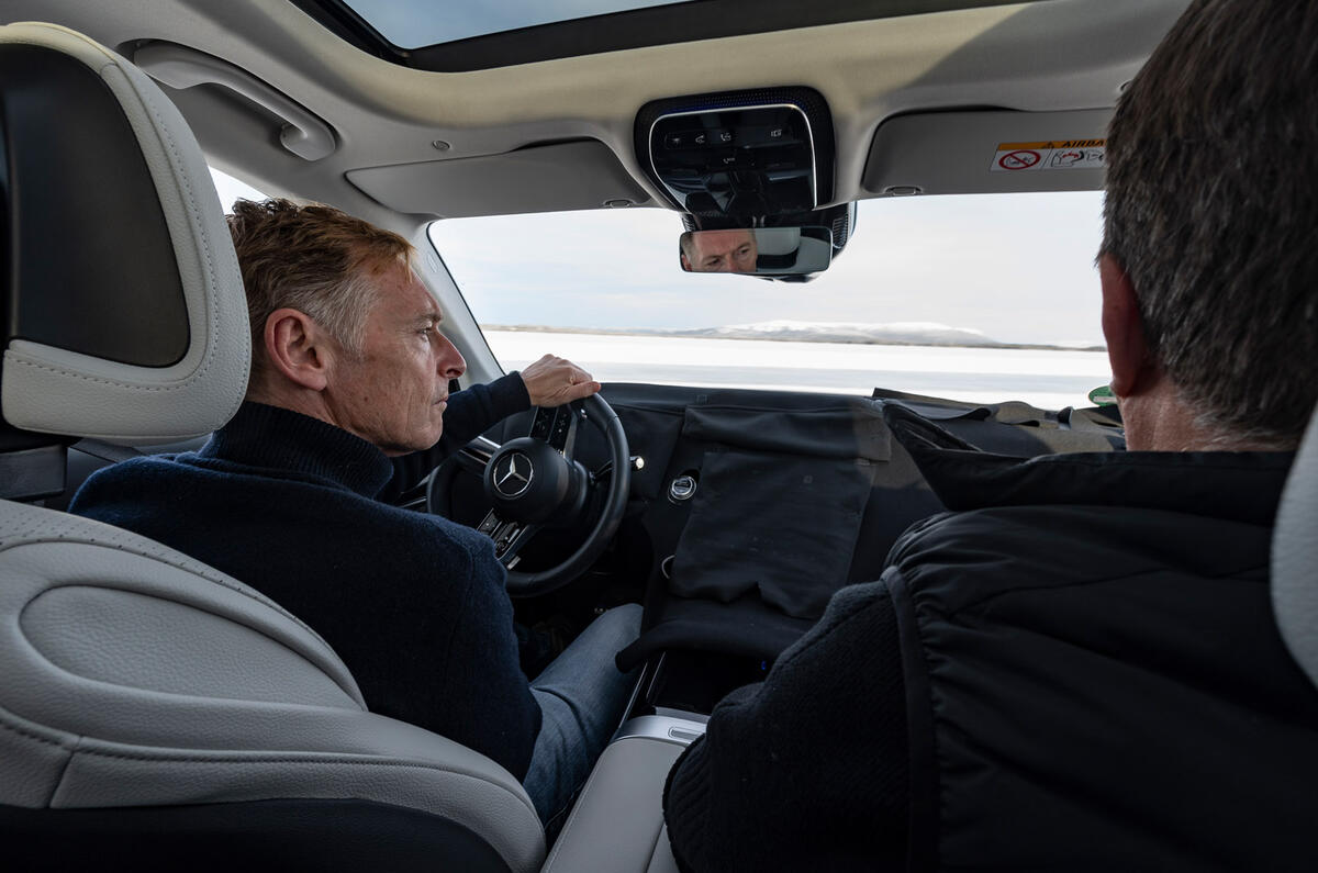 95 Mercedes GLC proto 2022 ice drive GK driving