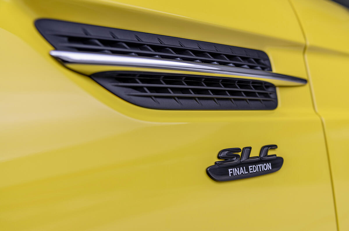 Mercedes-Benz SLC final edition official press - side vents