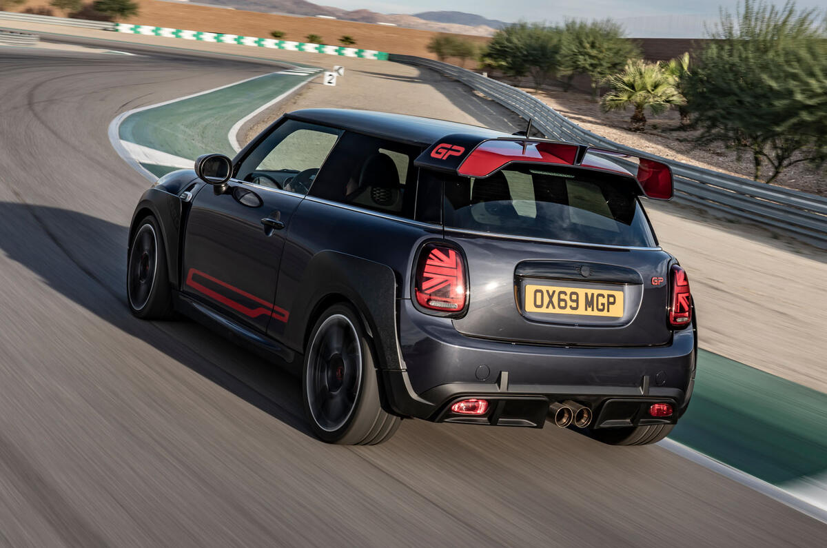 2020 Mini JCW GP first ride - tracking rear