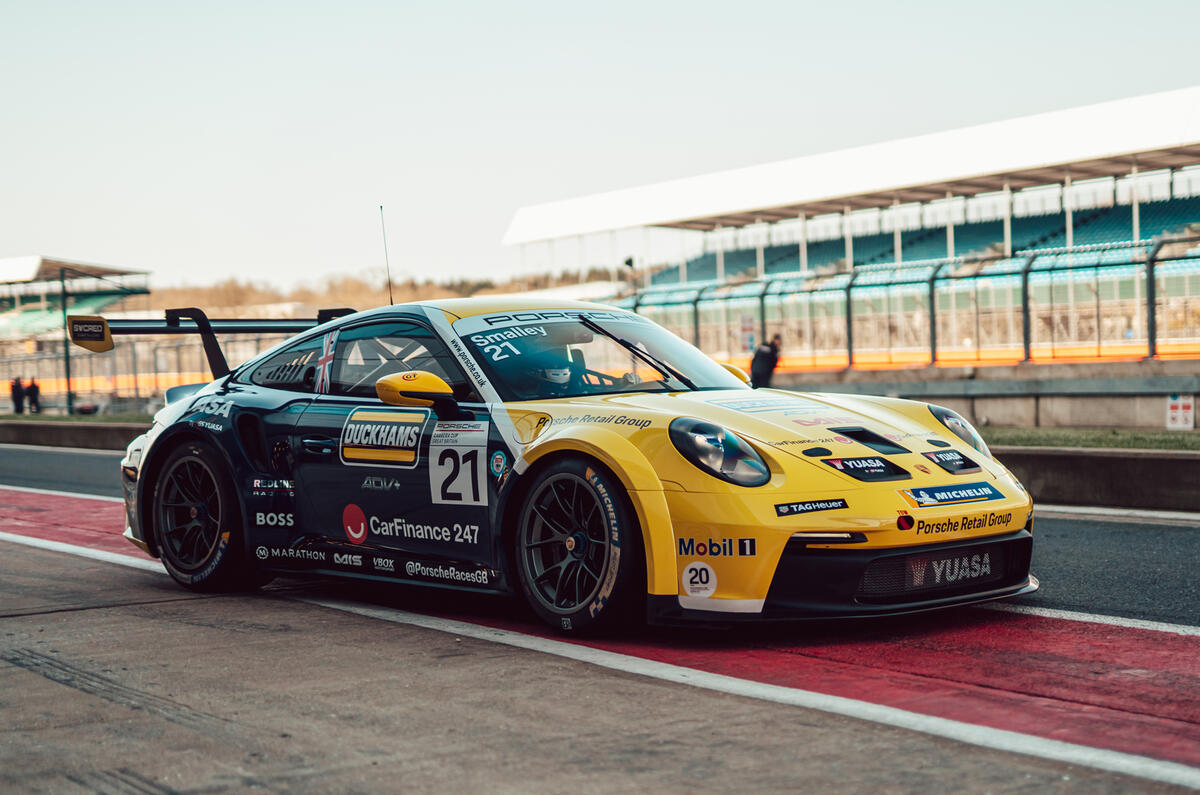 96 adam smalley porsche 911 gt3 cup front quarter