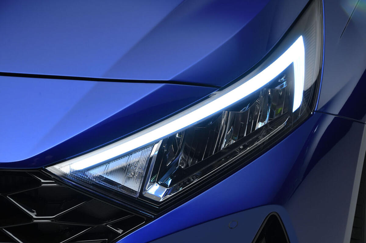 Hyundai i20 2020 studio images - headlights