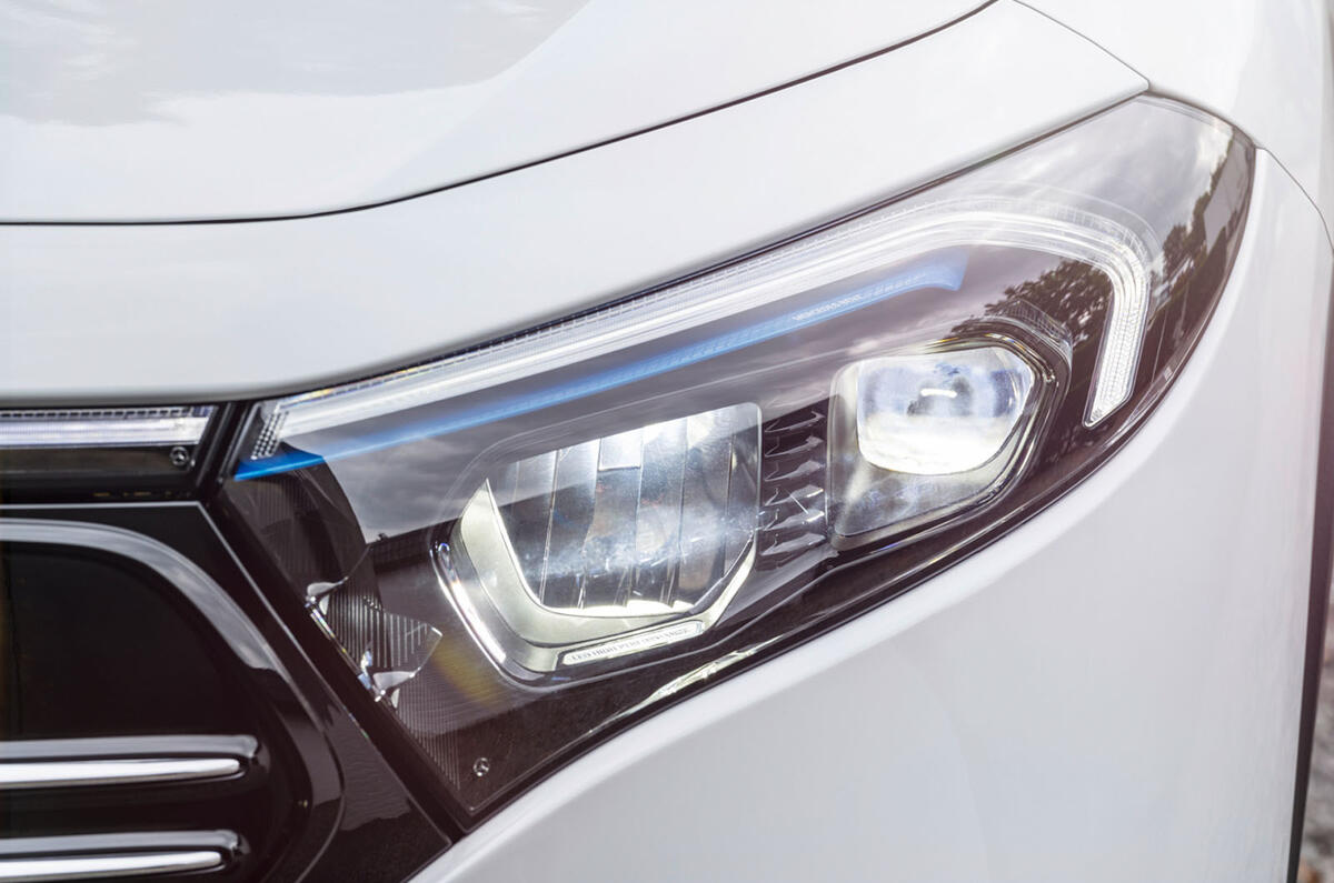 96 Mercedes Benz EQA official images headlights