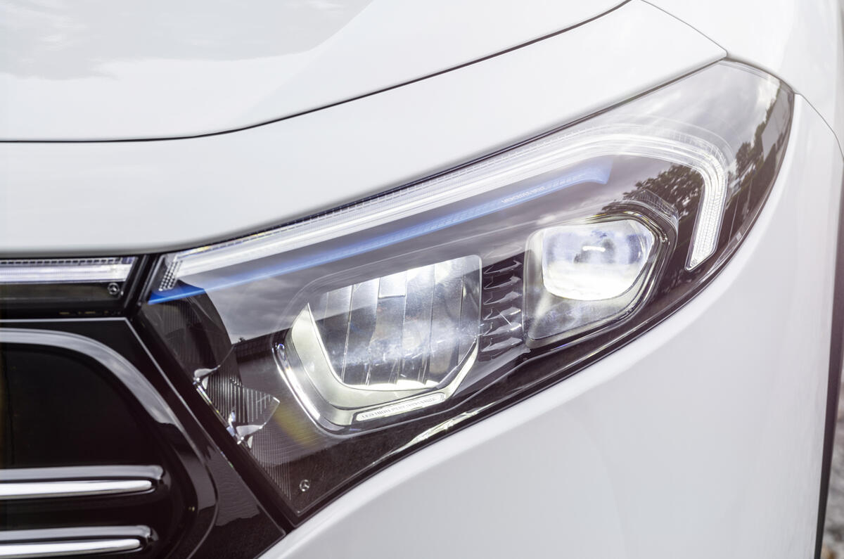 96 Mercedes Benz EQA official images headlights