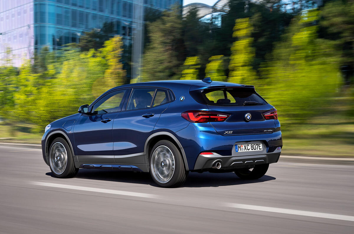 BMW X2 plug-in hybrid official press images - hero rear