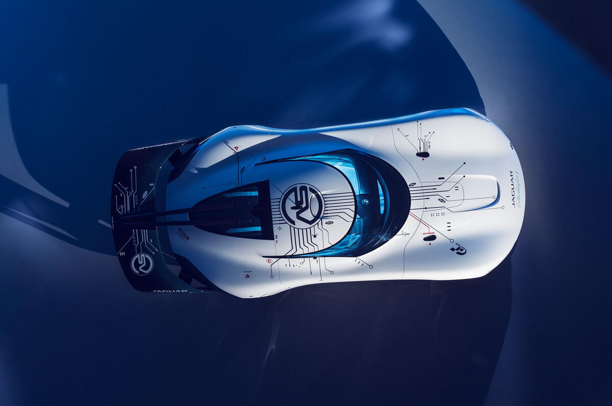 Jaguar Vision GT Concept Gran Turismo - studio static aerial