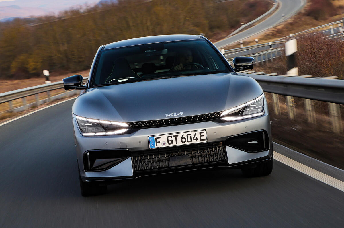 97 Kia EV6 prototype ride 2022 tracking nose