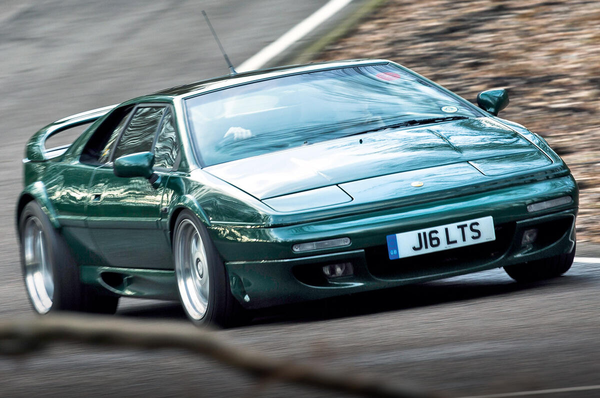 97 lotus esprit front cornering