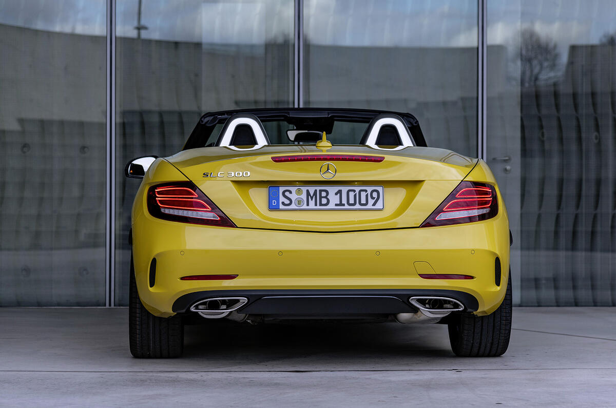 Mercedes-Benz SLC final edition official press - hero rear