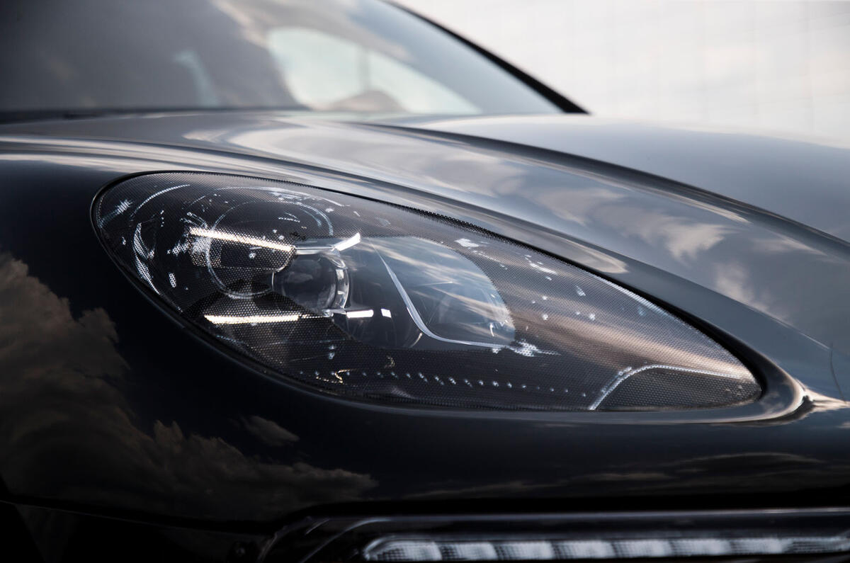 Porsche Macan prototype 2018 disguised headlights