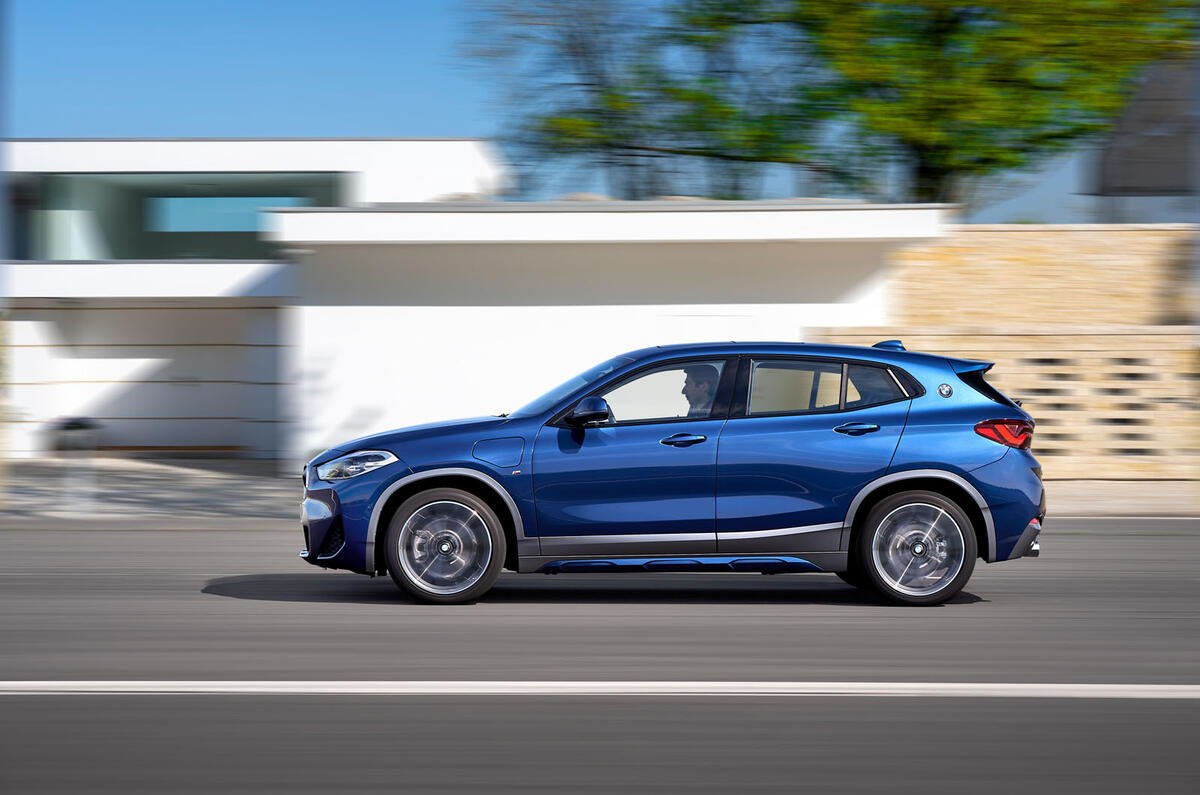 BMW X2 plug-in hybrid official press images - hero side