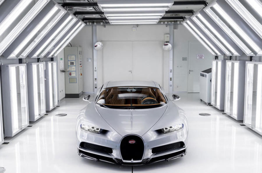 Bugatti factory paint room