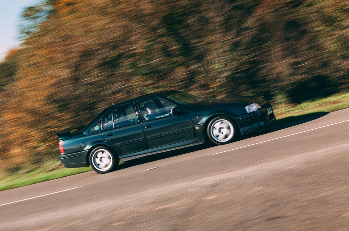 Lotus Carlton at 30 - tracking side