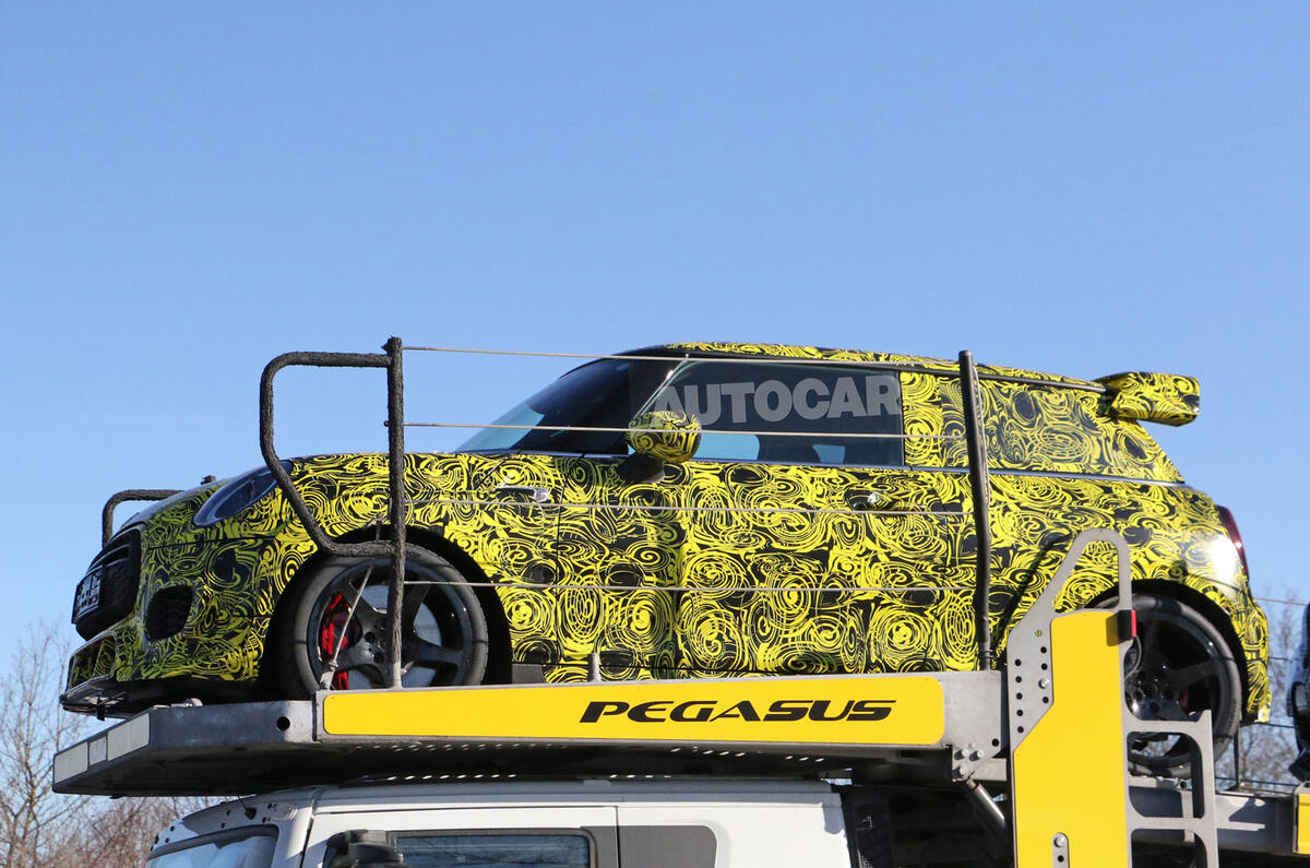 Minis 300bhp John Cooper Works Gp Spied For The First Time Autocar