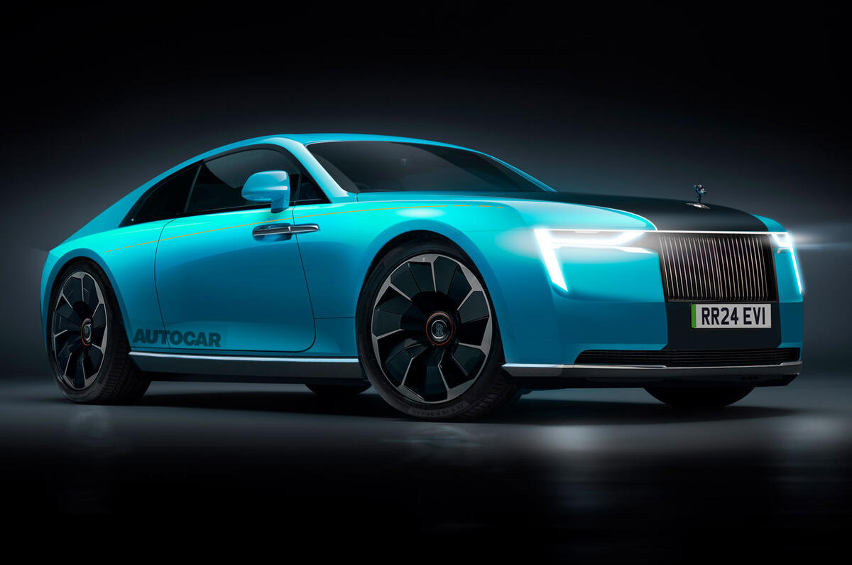 98 Rolls Royce Spectre EV renderizado como lo imaginó Autocar