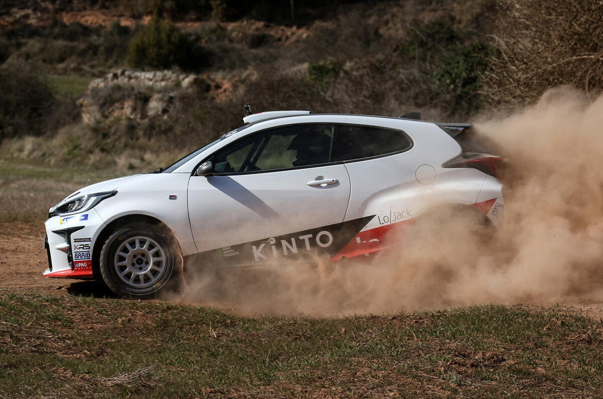 98 Toyota GR Yaris Iberian cup tracking side