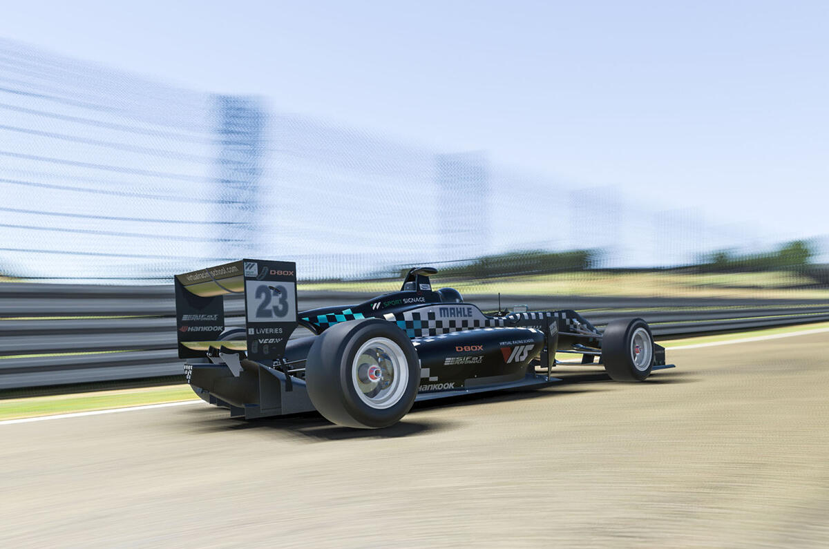VCO proSIM racing series preseason - rear