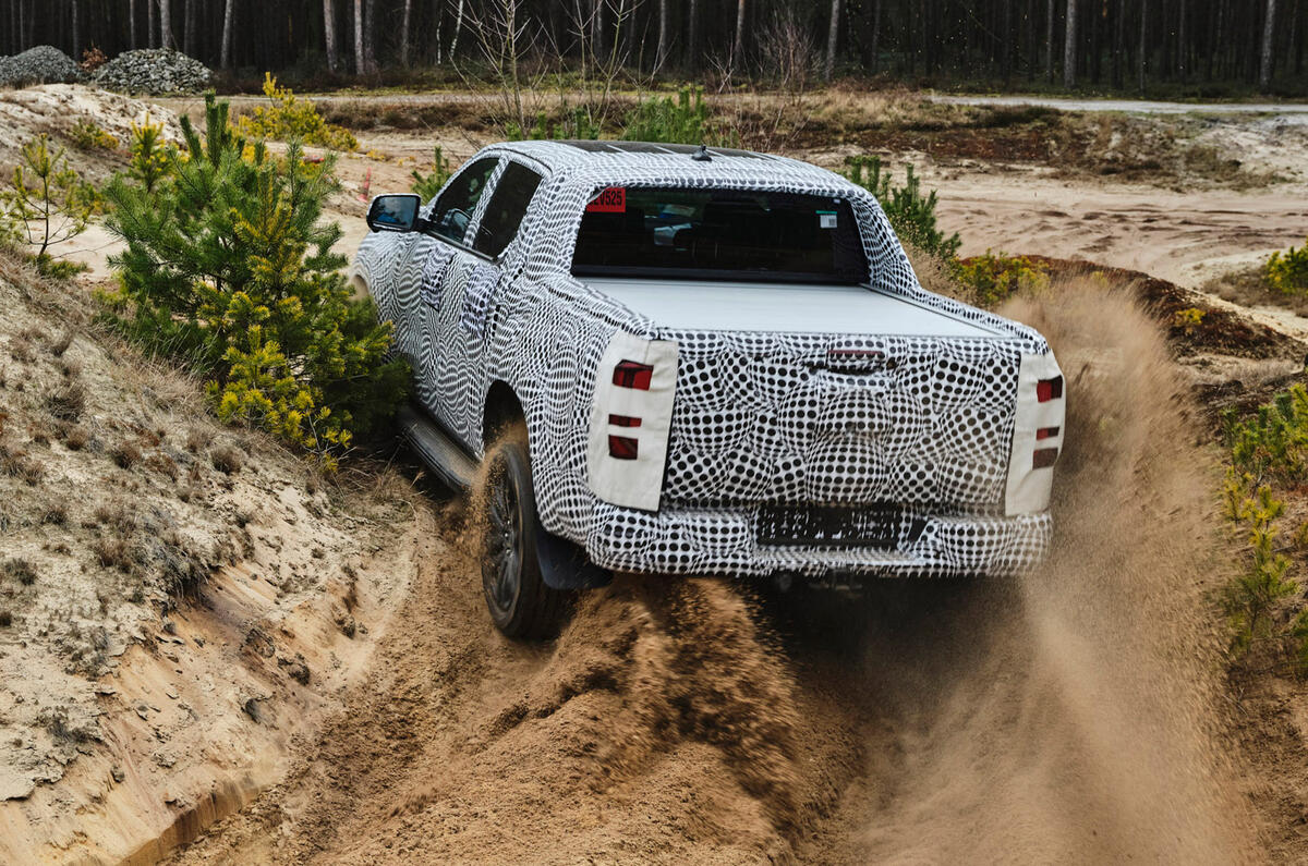 98 Volkswagen Amarok prototype action action rear