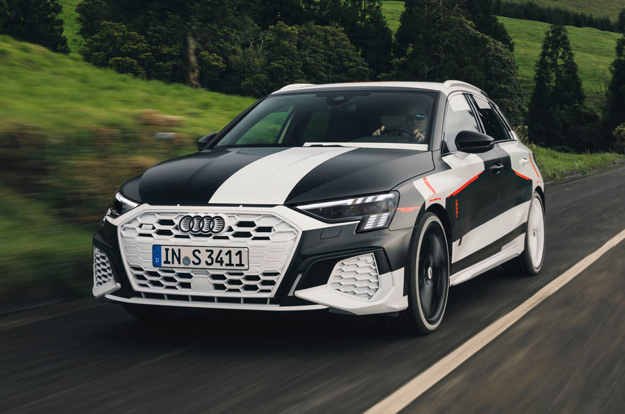 Audi S3 2020 prototype drive - hero front