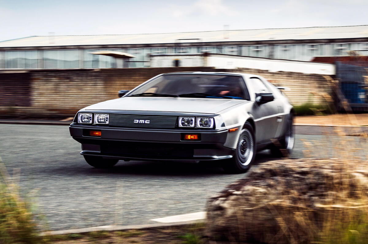 Driving a battery powered DeLorean - hero front