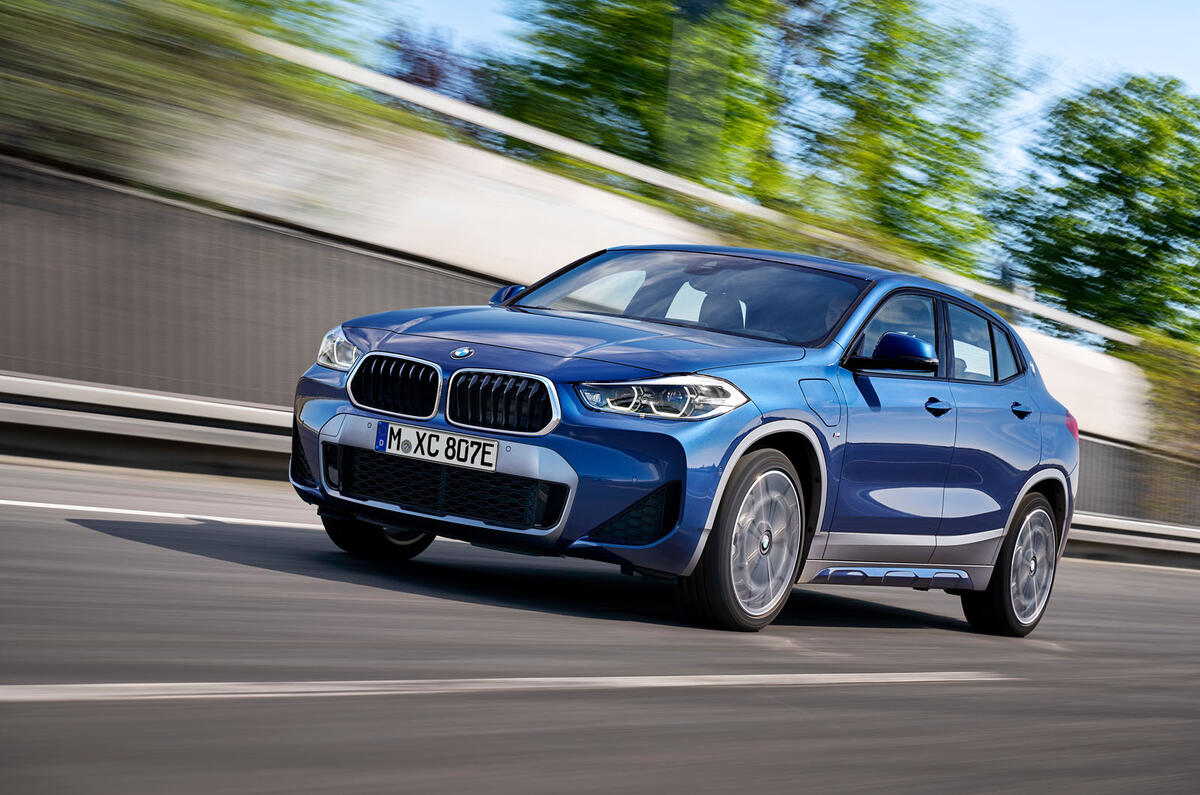 BMW X2 plug-in hybrid official press images - hero front