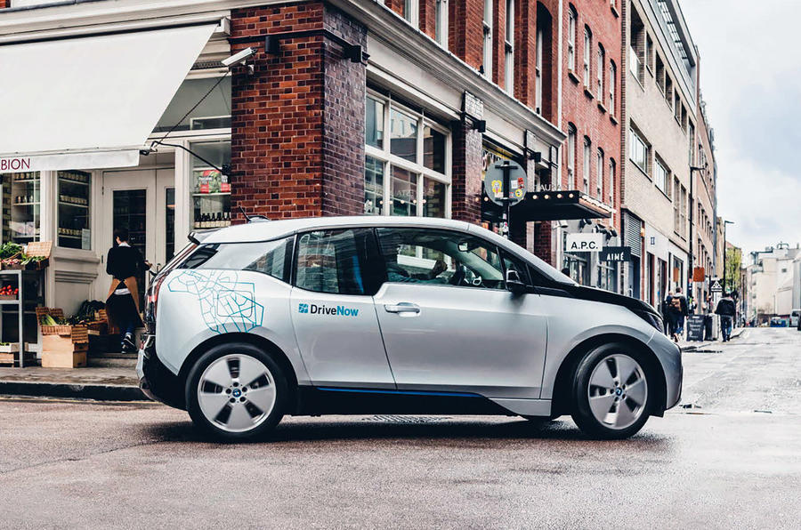 BMW i3 as part of DriveNow car-sharing scheme