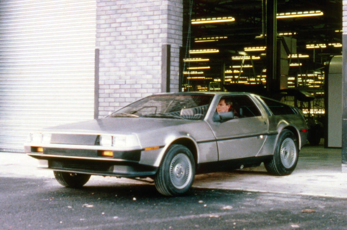 99 delorean dmc12 front quarter