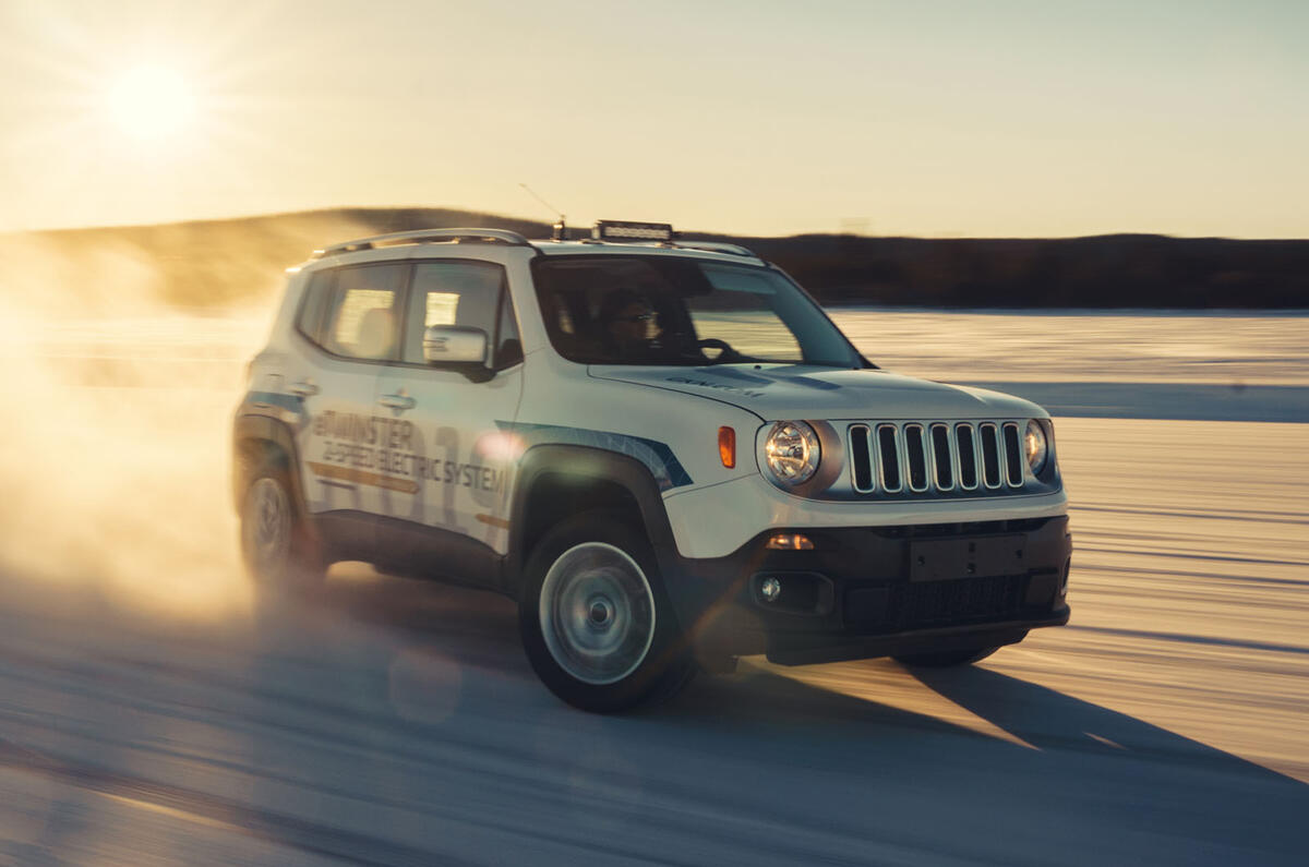 GKN Jeep Renegade eAWD prototype 2020 drive - hero front