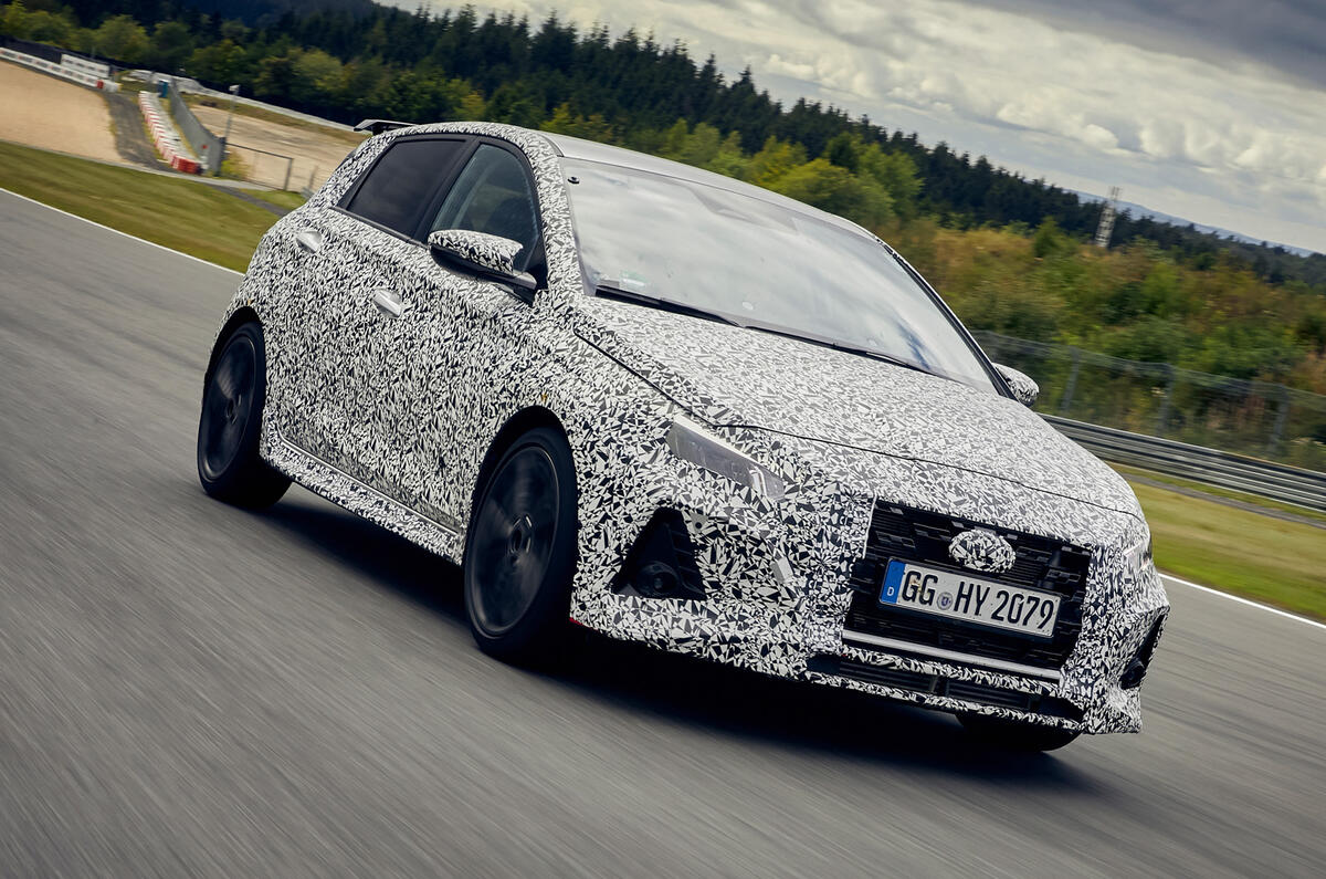 2021 Hyundai i20 N prototype drive - hero front