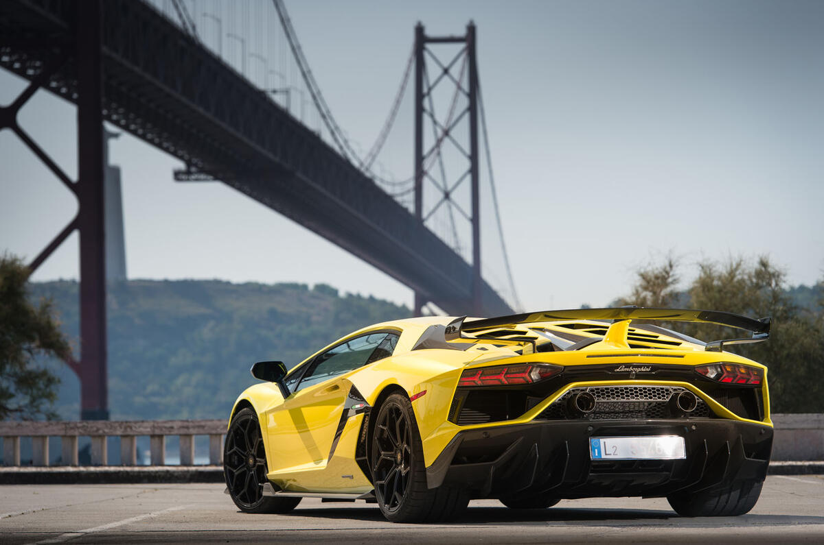 Lamborghini Aventador SVJ 2018 first drive review static rear
