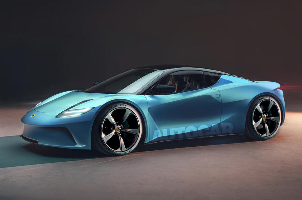 99 lotus sports ev render imagined by autocar